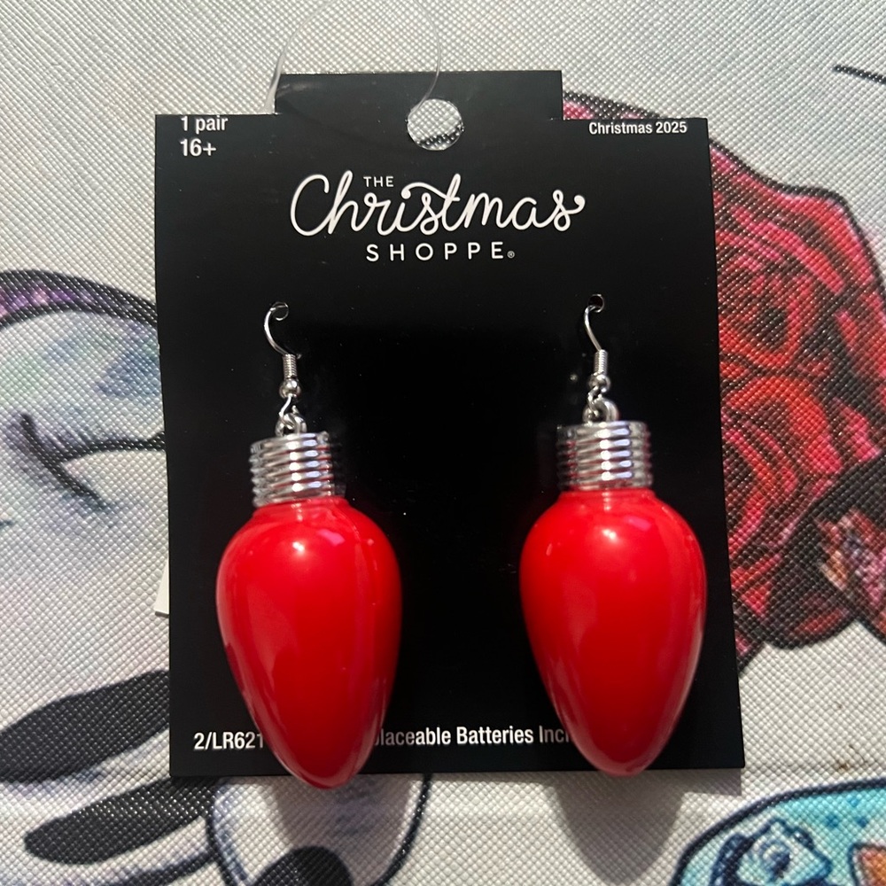 Flashy Christmas Light Bulb Earrings